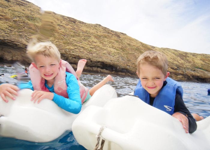 Lovely Children In The Sea