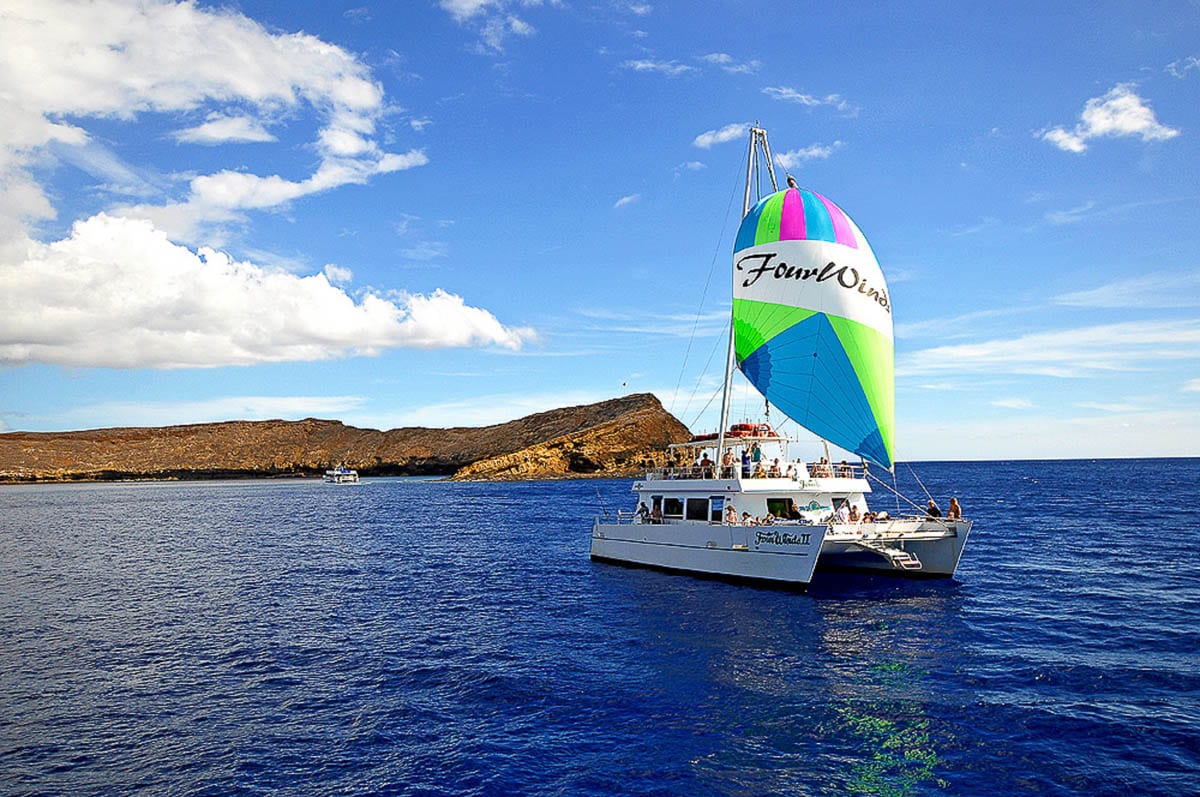 molokini crater snorkeling catamaran