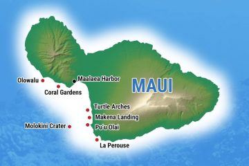 Maui Snorkeling Map