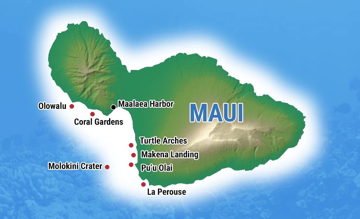 Maui Snorkeling Map Explore The Top Spots On Maui