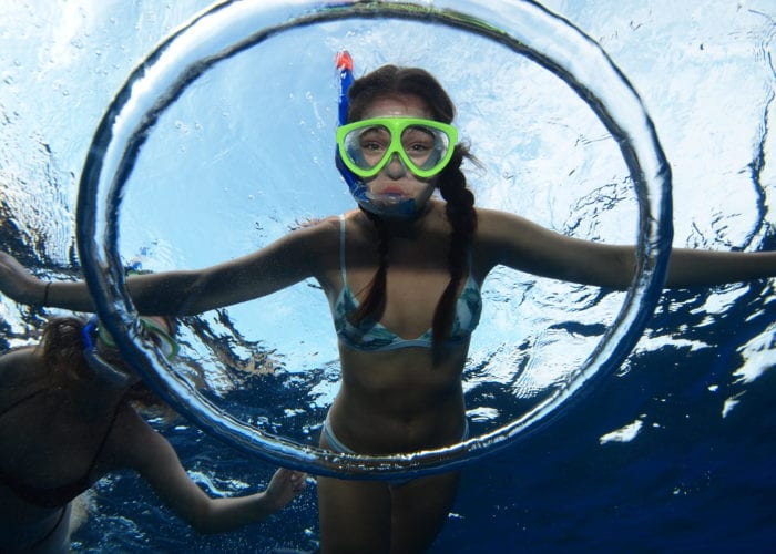 The Girl Snorkelling