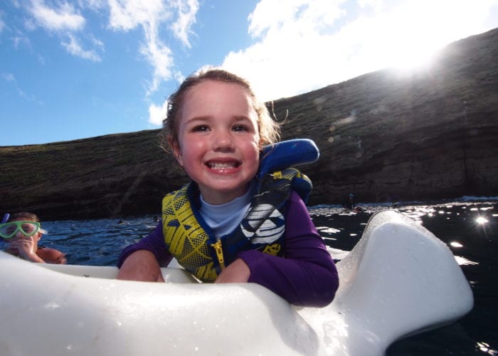 The Baby Girl With Snorkel