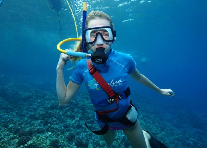 Boy Snorkeling