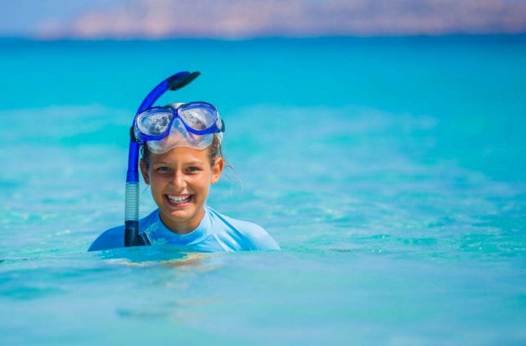 Girl With Snorkel