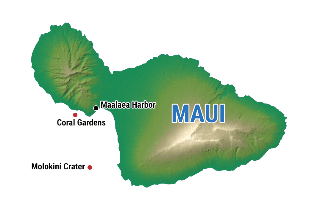 Maui Molokini Map