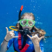The Girl With Snorkel