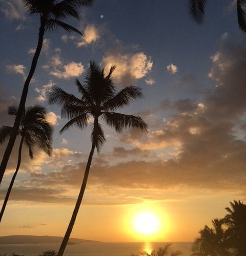 Sunset In Hawaii